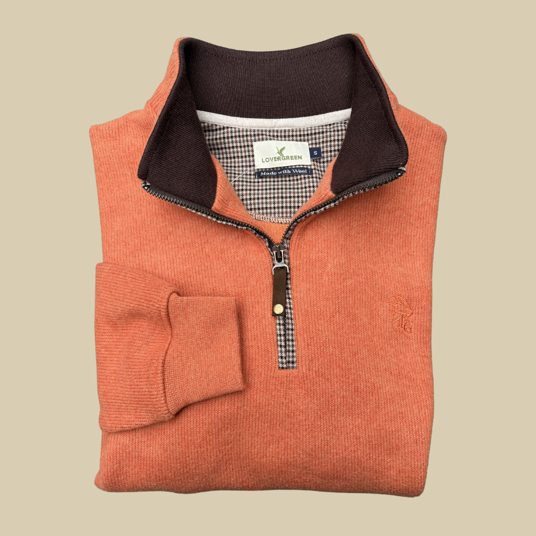 Lovergreen Sweat Col Zippe Laine