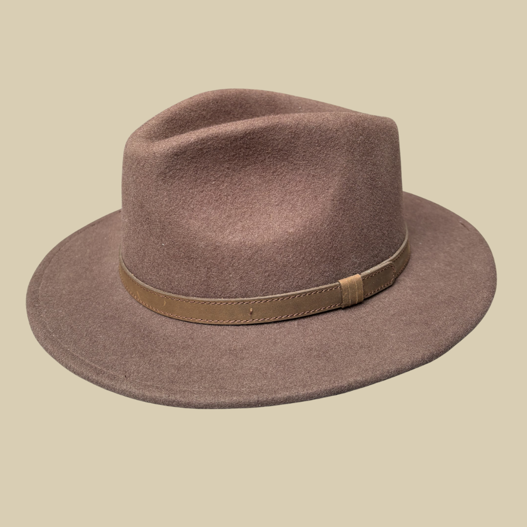 Chapeau feutre Marron